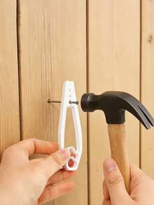 1pc Nail Fixing Clip, Nail Fixing Tool, Finger Protection Clip, Woodworking Nail Guide Tool, Multi-Function Plastic Safety Bracket, Screw, Drilling, DIY Home Decor, Manual Tool Accessories - Nail Fixing Clip - View 8
