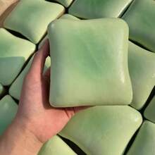 Toast-Shaped Squishy Toy, Super Soft Butter Toast Style Stress Relief Squeeze Toy, Available In Pink, Yellow, Green 3 Colors; Squishy Toy Suitable As Birthday, Holiday Gift, Daily Surprise Gift, Creative Desk Decoration, Party Prize, Suitable For Spring And Summer. - Multicolor - View 5