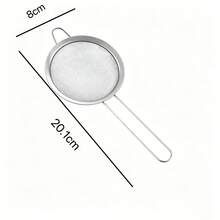 1pc/3pcs Stainless Steel Strainer, Non-Slip Easy To Clean Metal Stove Cookware Rack, Durable Oil Skimmer Spoon, Suitable For Soup Ladle, Spatula And Dumplings, Rust-Proof Kitchen Storage Rack (Space-Saving) - Silver - View 13
