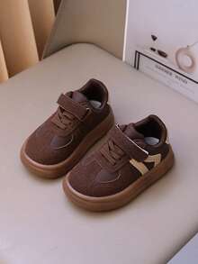 Comfortable Fashionable Kids Low-Top Shoes/Spring & Autumn Kids Shoes/PU Rubber Non-Slip Sole Kids Sports Shoes - Brown - View 3