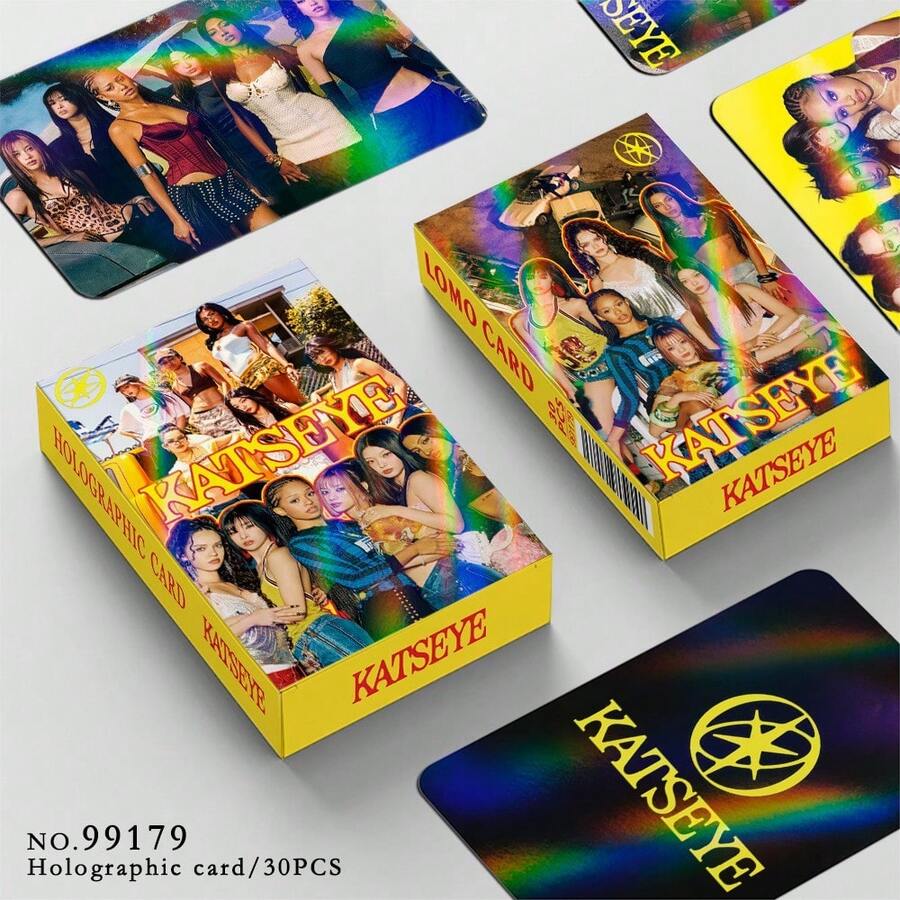 30張 KATSEYE 國際女團全息卡,Star Collection 閃卡,KPOP 周邊 LOMO 卡,適合裝飾相簿或房間照片牆,節日禮物,明星全息卡,派對用品,明星卡收藏,萬聖節與聖誕節禮物,盒裝高畫質明星照片卡,收藏品,小禮物 - 卡片 - 查看 1