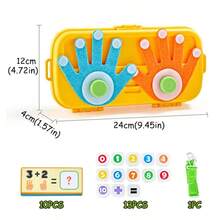 Children's Finger Arithmetic Addition And Subtraction Toys, Montessori Mathematics Enlightenment Teaching Aids, Early Education And Intelligence Games For Operations Within 10 - Multicolor - View 5