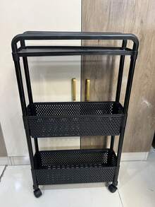 1 buah Rak Penyimpanan Celah Sempit, Rak Geser Tipis, Troli Lantai Bergerak, Rak Penyimpanan Sisi Sempit Multi-Lapisan untuk Dapur, Sayuran, Kamar Mandi, Daya Tampung Beban Kuat, Rak Penyimpanan Multifungsi, Lemari Penyimpanan Camilan, Sisi Kulkas, Rumah, Asrama, Liburan, Hadiah - beraneka warna - View 17