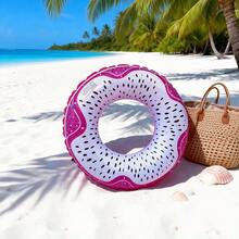 Adult Inflatable Swim Ring, Fruit Print Pool Float, Watermelon/Lemon/Lime/Orange/Kiwi/Dragon Fruit PVC Floating Ring - Dragon Fruit Swimming Ring - View 4