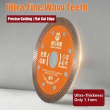 105mm Ceramic Tile Cutting Blade, Ultra-Thin Dry Cutting Saw Blade For Ceramic, Sintered Stone And Glazed Tile - 1 PCS - View 3