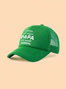 1 pièce Casquette de camionneur à imprimé lettres pour enfants, casquette de baseball en maille respirante, casquette décontractée confortable et ajustable pour enfants, rentrée scolaire - Multicolore - Voir 9