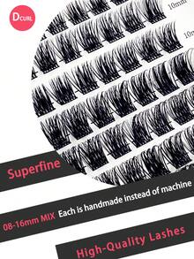 Miss Wink 睫毛嫁接混合套装，8-16mm 混合长度，0.07mm C/D 卷度，168 根浓密卷翘睫毛，适合 DIY 睫毛嫁接，日常或特殊场合妆容。 - 黑色 - 查看 3