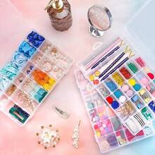 24 Grids Plastic Organizer Box Craft Organizer Storage With Adjustable Dividers Bead Box Fishing Tackles Box Jewelry Box - 24 Grids - View 4