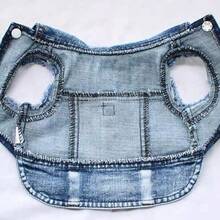 Pet Vest, Suitable For Small Dogs, Jacket Style, With Leash Attachment, Spring/Autumn Pet Clothing, Suitable For Bichon, Teddy, Pomeranian - Blue - View 4