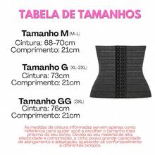 Cinta Modeladora Redutora de Medidas Abdominal Alta Compressão e Elasticidade 3 Níveis de Regulagem - Preto - Visão 7