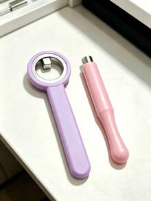 2pcs Cat Eye Nail Art Magnet Set, Hollow Ring & Cylindrical Magnetic Rods, Strong Magnetic 3D Halo Cat Eye Effect, DIY Nail Art Tools, Y2K Dopamine Nail Accessories, Suitable For Salon And Home Use - Multicolor - View 3