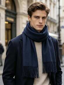 Scarves - Navy Blue - View 3