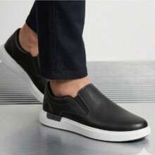 BR Sports Men's Slip-On Sneakers, Casual And Comfortable, 2270.118 - Black - View 1