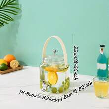 Plastic Beverage Dispenser Jar For Infused Water,Iced Tea,Lemonade,Party Kitchen Us Perfect For Homemade Fruit Water,Cold Tea,Punch,Sangria,Suitable For Home Kitchen,Backyard BBQ,Wedding,Picnic And Outdoor Party Drink Station. - Multicolor - View 13
