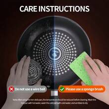 1pc Non-Stick Frying Pan, Flat Bottom Pan, Kitchen Utensil, Suitable For Frying Steak, Eggs, Pancakes And Deep Frying, Compatible With Induction And Gas Stoves - View 7