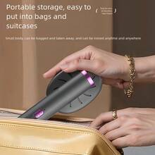 OBOVAY Plancha portátil de mano, máquina de planchado mini alimentada por USB con detección 3D y control automático de temperatura - Ideal para viajes de negocios y eliminación rápida de arrugas, diseño portátil, 2 colores disponibles, incluye botella rociadora - color aleatorio - Ver 8