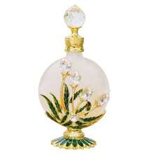 Vintage Refillable Empty Perfume Bottles, Fancy Crystal Glass Perfume Bottle Decorative Jeweled Flowers Essential Oil Bottle For Living Room Be - Maple Leaf - View 7