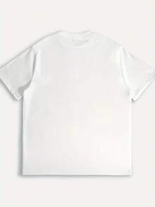 Ladies' Casual Short Sleeved T-Shirt With Round Neck Design And Letter Print, Perfect For Spring And Summer Wear. - 白色 - 查看 3