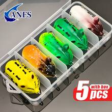 ANFS 5pcs Soft Fishing Lure, Frog Lure, Surface Fishing Bait, Cool Fishing Gift For Fishing Enthusiasts - Multicolor - View 11