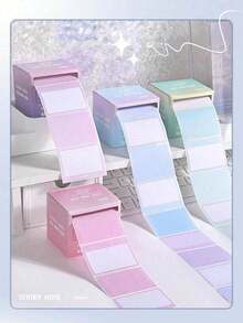 256pcs Easy-Tear Sticky Notes, Easy-Tear & Strong Reusable Adhesive, Versatile Tabs For Marking, Expanding Notes & Professional Organization - Multicolor - View 2