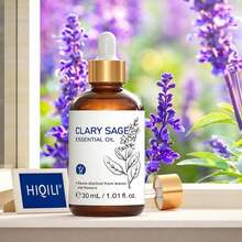Minyak Esensial Clary Sage HIQILI, Aroma Herbal Segar, 100mL/30mL/10mL Minyak Esensial untuk Diffuser, Meditasi, Menenangkan & Meredakan, Pijat Tubuh, Melembapkan Kulit, Kerajinan DIY - Clary Sage - View 4