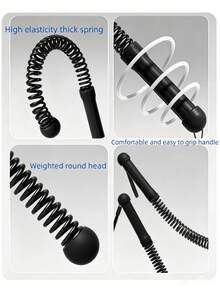 3 piezas Entrenador de brazos inalámbrico, Cuerda de batalla para entrenamiento de fuerza, Accesorio de fitness para el hogar - Cuerda de fitness inalámbrica unisex adecuada para culturismo, pérdida de peso, entrenamiento de fuerza, gimnasio, hogar y viajes. - Multicolor - Ver 10
