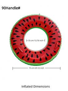 Adult Inflatable Swim Ring, Fruit Print Pool Float, Watermelon/Lemon/Lime/Orange/Kiwi/Dragon Fruit PVC Floating Ring - Watermelon Rings - View 16