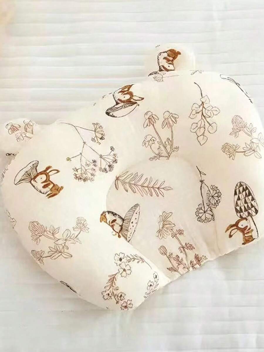 1pc Baby Head Shaping Anti-Flat Head Breathable Sweat-Absorbing All-Season U-Shaped Pillow 20*25cm - Multicolor - View 1