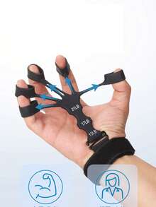 1PC Adjustable Resistance Finger Strength Trainer, Adjustable Grip Exerciser, Arm Workout, Professional Fitness Equipment For Men, Student Finger Rehabilitation Training, Arm And Wrist Muscle Exercise, Suitable For Arm And Palm Muscle Training And Rehabilitation, Ideal For Athletes And Daily Use - Multicolor - View 8