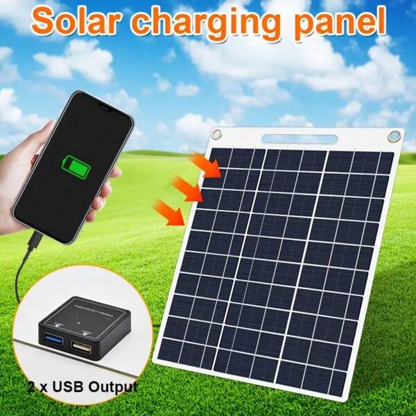 1 Set 10W Solar Panel Dual Fan Kit, Solar Powered Intake And Exhaust Ventilation Fan, Suitable For Greenhouse, Dog House, Backyard Pet House Outdoor Ventilation
