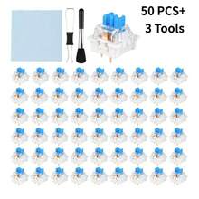Keyboard Switches 50pcs/90pcs/100pcs 3-Pin Tactile Mechanical Keyboard Switches With Switch Puller And Cleaning Brush DIY Customizable Hot-Swappable Keyboard Replacement Switches - View 10