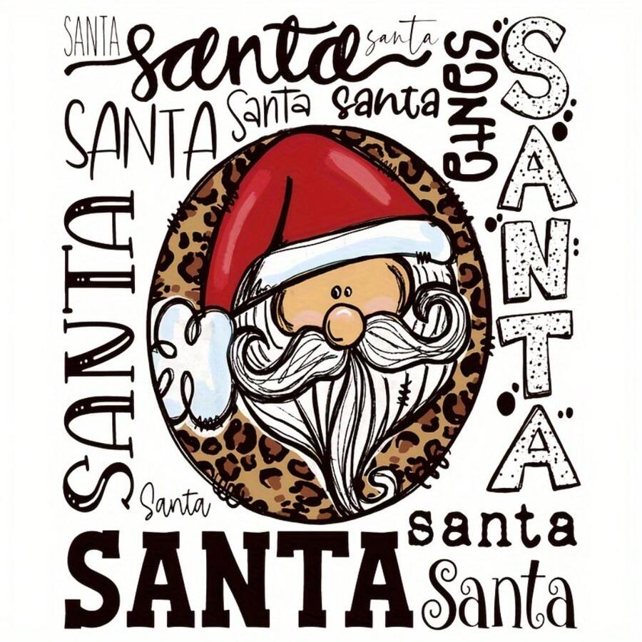 1pc/2pcs/3pcs Durable Christmas Cartoon Heat Transfer Stickers, Washable And Iron-On DIY For T-Shirts, Sweatshirts, Jeans, Hoodies, Backpacks, Tote Bags, Pillows And Baseball Caps - Multicolor - View 1