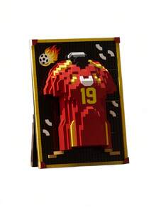 Football Sports Trophy Jersey Compatible Building Blocks World Cup Competition Peripheral Decoration Toy Suitable For Teenagers 14 Years Old And Above Gift Birthday Present - Multicolor - View 11