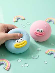 Bestselling Giant 20CM Cute Face Squishy Doll, Super Fluffy Soft Slow Rebound Stress Relief Squeeze Doll, Large Cartoon Animal Pressure Relief Plush, Children's Sensory Educational Doll, Cute Desktop Decor, Popular Birthday Party Gift For Kids - Multicolor - View 5
