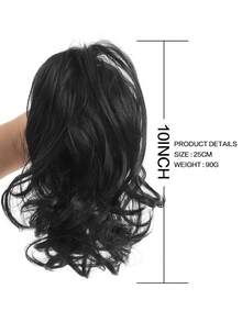 Easy-Clip Short Curly Ponytail Extension For Women - Comfortable, Heat Resistant Synthetic Hair Accessory, Hair Accessories - Multicolor - View 4