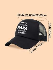 1 pièce Casquette de camionneur à imprimé lettres pour enfants, casquette de baseball en maille respirante, casquette décontractée confortable et ajustable pour enfants, rentrée scolaire - Multicolore - Voir 3