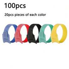 100/50pcs Reusable Hook And Loop Cable Ties, Adjustable Cable Management Straps, Multi-Functional Cable Management Solution, Suitable For Home, Office, Travel, Tablet, Laptop, Electronic Products, Data Center, Desk, TV And Kitchen Appliances - Cable Ties - View 12