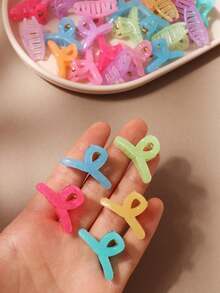 10/20/30 Stücke bunte Jelly-Kreuz-Mini-Haarklammern, süße kleine Haarklammern für Frauen, elegante Pony- & lockere Haarklammern, modische Haaraccessoires (zufällige Farbe) - Verschiedenfarbig - Übersicht 5