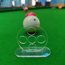 1pc/2pcs Billiard Training Aid, Billiard Cue Aiming Trainer, Snooker Sports Training Tool, Improve Accuracy And Skill, Durable Acrylic Material, Suitable For Billiard Enthusiasts, Billiard Accessories - White - View 3