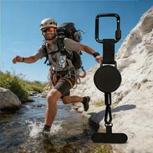 Retractable Anti-Theft Phone Lanyard With Adjustable Safety Buckle - Durable Polyester Outdoor Phone Strap, Suitable For Hiking And Sports | Heavy-Duty Adjustable Phone Holder Lanyard, CCD Camera Portable Lanyard - A - View 8