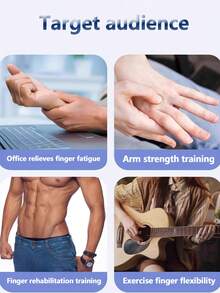 1PC Adjustable Resistance Finger Strength Trainer, Adjustable Grip Exerciser, Arm Workout, Professional Fitness Equipment For Men, Student Finger Rehabilitation Training, Arm And Wrist Muscle Exercise, Suitable For Arm And Palm Muscle Training And Rehabilitation, Ideal For Athletes And Daily Use - Multicolor - View 11