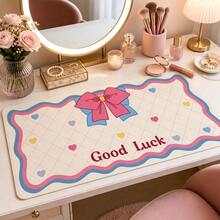 Alfombrilla de escritorio con lazo lindo, alfombrilla de ratón para juegos grande, alfombrilla de teclado y ratón extendida estética kawaii, protector de escritorio antideslizante para hogar, oficina y juegos - Ver 18