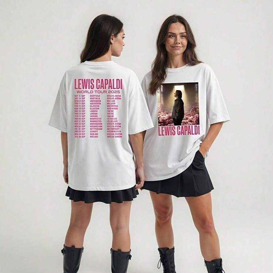 Capaldi1 Concert Tour 2025 T-Shirt Scottish Pop Singer Vintage Fan Gift Tee - Black - View 1
