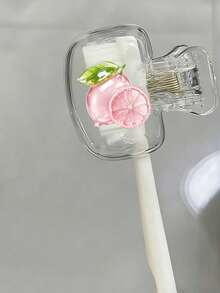 Lemon Shaped Toothbrush Holder - Cute Design For Travel And Home Storage With Transparent Lid, Compact And Portable Design Easy To Carry, Protects Toothbrush Head, Features Dual Drainage And Ventilation Functions, Suitable For Home, Dorm And Travel Use | Cute Toothbrush Head Storage Rack Suitable For Bathroom Storage, Suitable For Home And Dorm Use - Multicolor - View 12