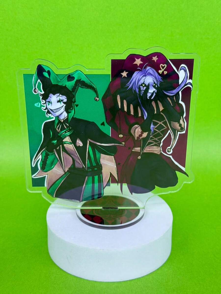12cm Acrylic Clown Standee, "Bizarre Circus" Merchandise. Cute Character Display Stand, Comic Merchandise, Creative Gift, Craft, Office Supplies, Desk Decoration, Perfect Gift For Girls. - A - View 1