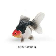 1pc Realistic Goldfish Ornamental Fish Model Figurine, Aquarium Landscape Decor, Desk Decoration, Gift - Multicolor - View 18