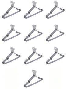 10/20/40/60/100pcs Non-Slip Dipped Hangers Morandi Soft Color Series Light Luxury Home Wardrobe Clothes Closet Organizer Storage Rack - Grey - View 20