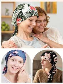 Women's Floral Print Casual Versatile Aviator Hat Suitable For Daily Wear - 4 Floral Fabric Airplane Caps - View 3
