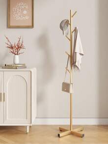 Cross Base Metal Floor Coat Rack, Multi-Hook Design, (Black, White, Gold Three Colors), Stable And Durable, Easy To Install And Space-Saving, Can Store Clothes, Bags, Hats, Suitable For - Entryway, Bedroom, Living Room Use - Multicolor - View 5