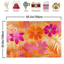 Orange Pink Gold Tropical Floral Arrangement, Suitable For Background Decoration, Outdoor Celebrations And Home Decor - View 9
